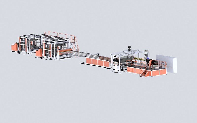 PVC寬幅地板革、同質(zhì)透心地板革生產(chǎn)線(xiàn)